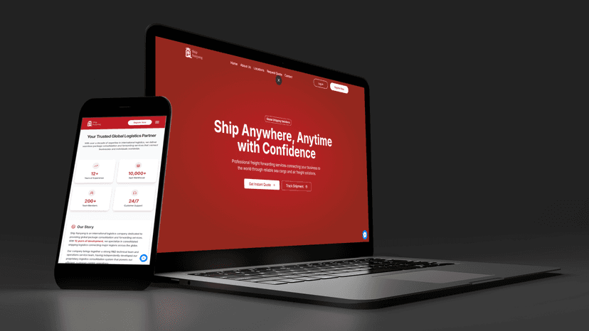 International Logistics Company Website for ShipNanyang